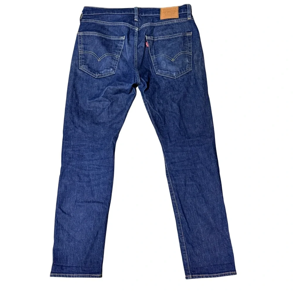 Levis Premium 502‎ Reg Taper Jeans Mens 30x30 Dark Wash Indigo Big E 29507-0020